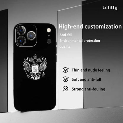 Cool Russian Mafia Frosted Phone Case for iPhone 17/16/15/14/13/12/11 Pro Max – Soft Shell