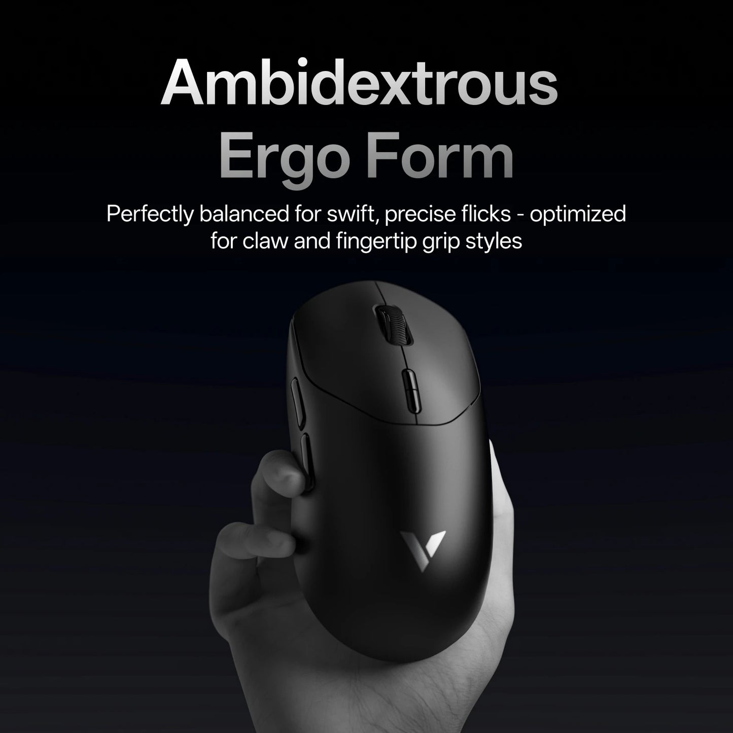 Rapoo Wireless Gaming Mouse – 8KHz Polling, 26000 DPI, 8 Buttons, Rechargeable, for Small/Medium Hands