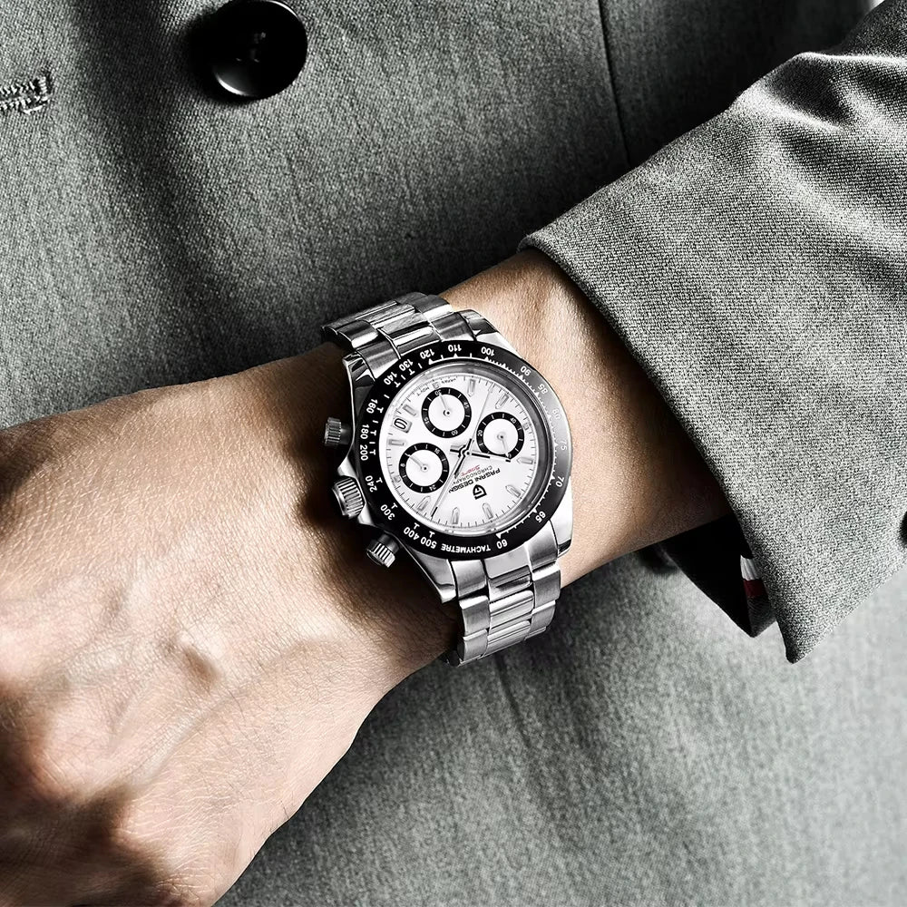 PAGANI DESIGN PD1644 Men's Quartz Chronograph Watch – Sapphire Crystal, 100M Water Resistant