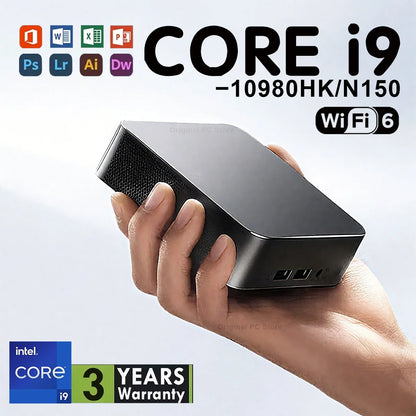 Mini PC Intel i9-10980HK / N150 – 16-32GB RAM, up to 2TB SSD, WiFi 6, 4K, Windows 11