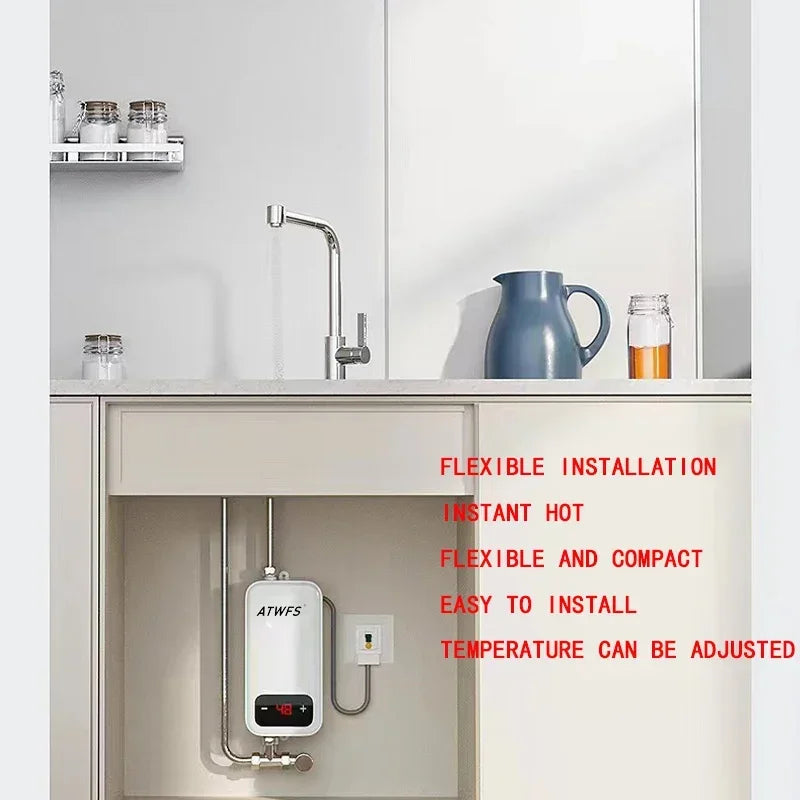 ATWFS Instant Water Heater 220V | 4600W | Portable | Bathroom & Kitchen