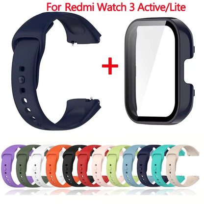 Silicone Strap & Case for Xiaomi Redmi Watch 3 / Active / Lite | Sport Band