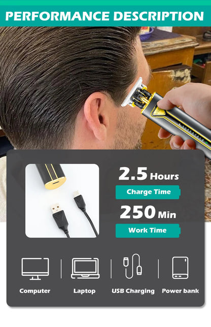VGR T9 Hair Clipper V-009 – Professional Rechargeable Cordless Beard Trimmer & Haircut Machine for Men