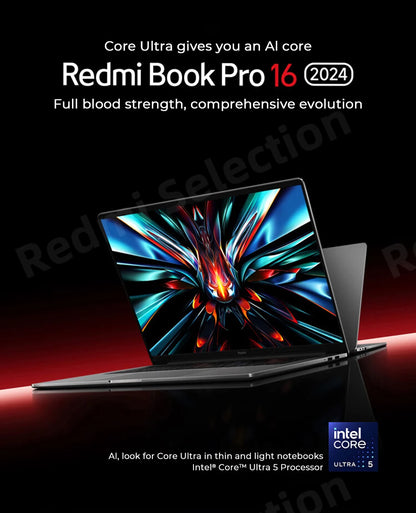 Xiaomi RedmiBook Pro 16 – Intel Core Ultra 5/7, ARC Graphics, 32GB DDR5, 1TB SSD, 3.1K 165Hz