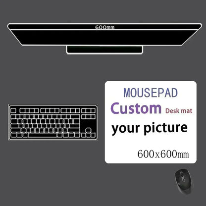 Custom Gaming Mouse Pad Deskmat – Multiple Sizes, Waterproof, Non-Slip Rubber