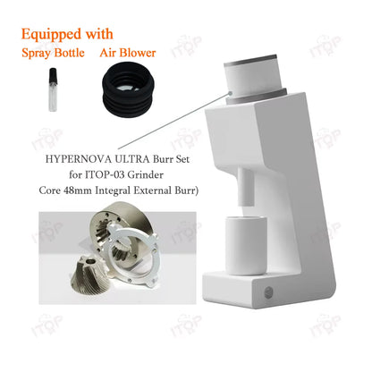 ITOP 03 Electric Coffee Grinder – 48mm Flat Burr, 7-Core, Espresso & Filter | 110V / 220V