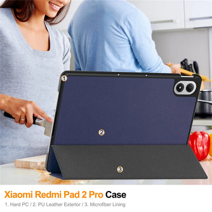 Smart Case for Xiaomi Redmi Pad 2 Pro 12.1" (2025) | Folding Flip Stand | Auto Sleep/Wake | Tablet Cover