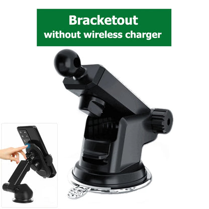 Car Magnetic Phone Holder with Wireless Charger – 360° Rotatable GPS Mount for iPhone & Xiaomi
