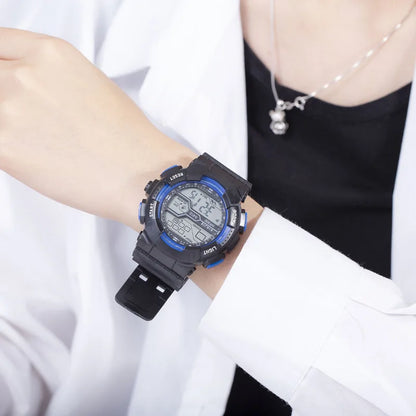 Men's Military Digital LED Sport Watch – Large Screen, Waterproof, Luminous Outdoor Wristwatch