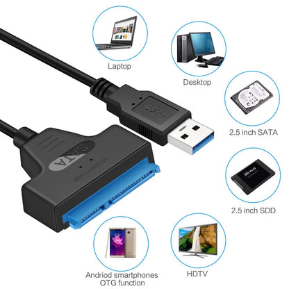 SATA to USB 3.0 Cable – 2.5" HDD & SSD Adapter up to 6 Gbps