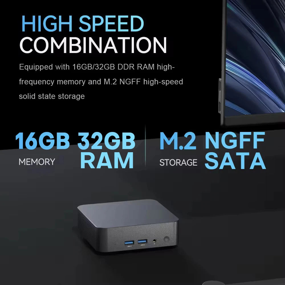 Erilles Mini PC Intel i9 10980HK | 16/32GB RAM | 1TB/2TB SSD | WiFi 6 | Windows 11