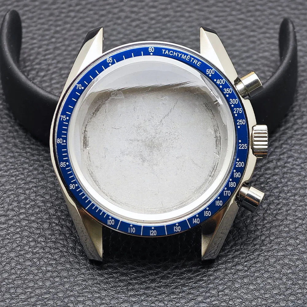 39.7mm Men's Watch Case for VK63 Movement – Metal Case with 20mm Strap Fit & Watch Box