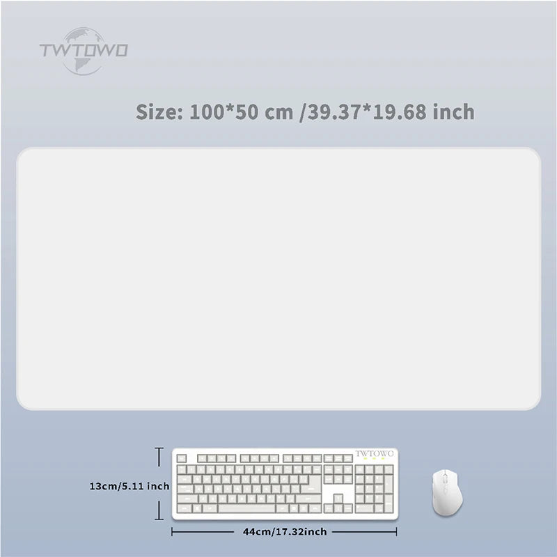 TWTOWO Custom Playmat & Mouse Pad – Non-Slip Natural Rubber, 600x300 to 1000x500mm, DIY Design