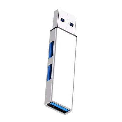 QXNF 3-Port Mini USB Hub — USB 3.0 + 2x USB 2.0 Expander Dongle