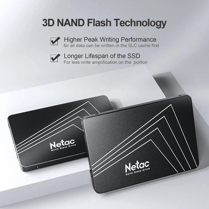 Netac 2.5" SATA3 SSD | 128GB to 4TB | Internal Solid State Drive | Laptop & Desktop Upgrade