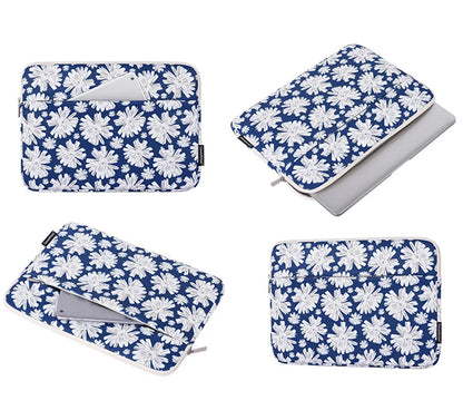 Laptop Sleeve Bag 11–15.6 Inch – Canvas, Zipper, for MacBook, Lenovo, HP, Acer – Multiple Prints