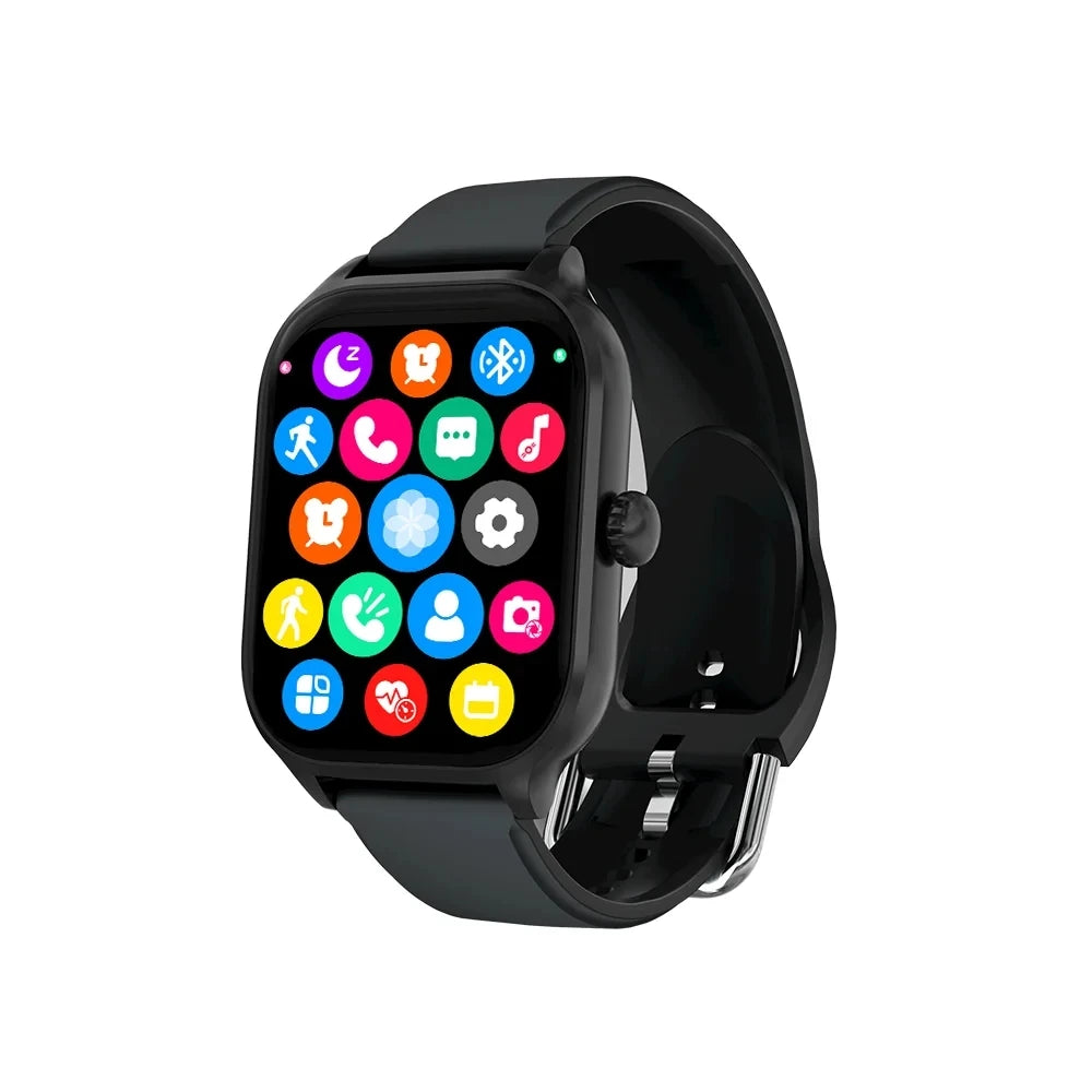 R.E.D. Shopping Smart Watch 2026 with 2.01" HD full touch screen, Bluetooth calling, and sports tracking features.