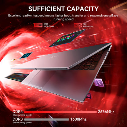 KAMRUI 17.3" Ultra Slim Laptop — AMD Ryzen 3 4300U, 16GB DDR4, 512GB M.2 SSD, 4K FHD, Windows 11 Pro