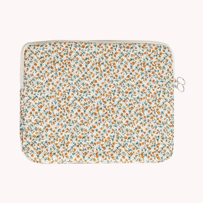 Coquette Floral Laptop Sleeve – 11"/13"/15", Cotton Liner, Carrying Case for Office