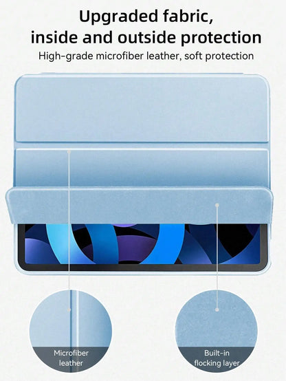 iPad Protective Case with Pencil Slot – Fits iPad A16, Air 11"/13", Pro 11"/13", Mini 6 & More