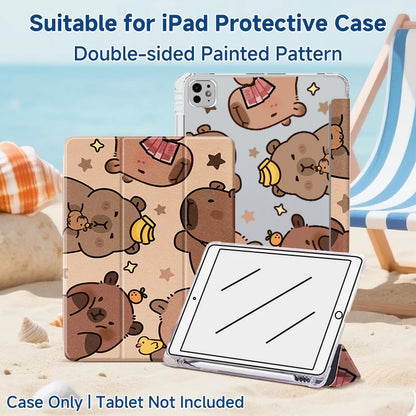 iPad 10/11 (A16) Case with Pen Slot - Protective Cover with Apple Pencil Holder