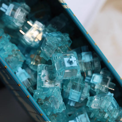 KTT OFF STUDIO Blue Tears Silent Switch – 5Pin Linear, POM Stem, Factory Lubed, RGB