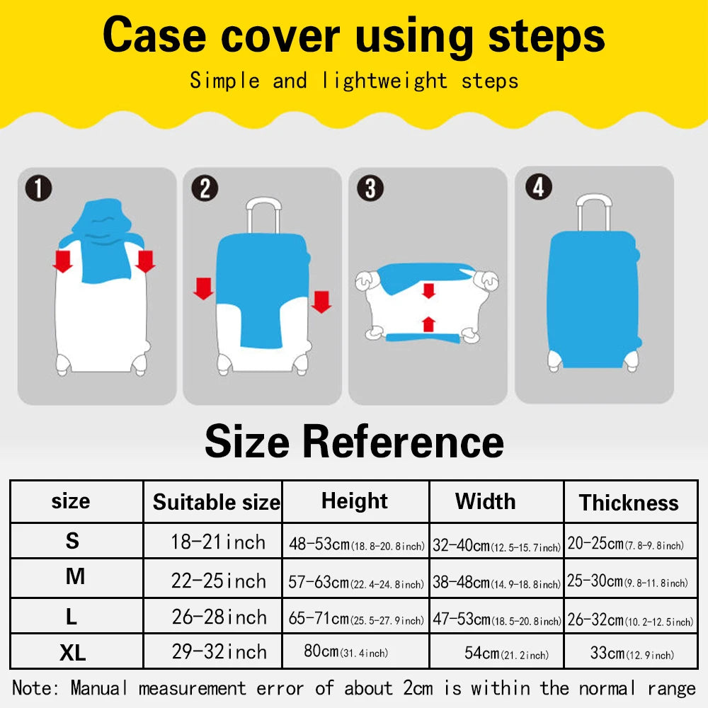 Stretch Fabric Suitcase Cover Protector 18-32 Inch