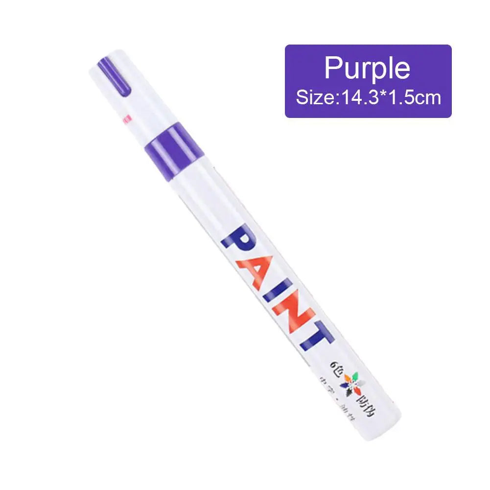 White Tyre Paint Pen Set | Waterproof Oil-Based Quick Dry Permanent Marker for Car Tyres (3pcs)