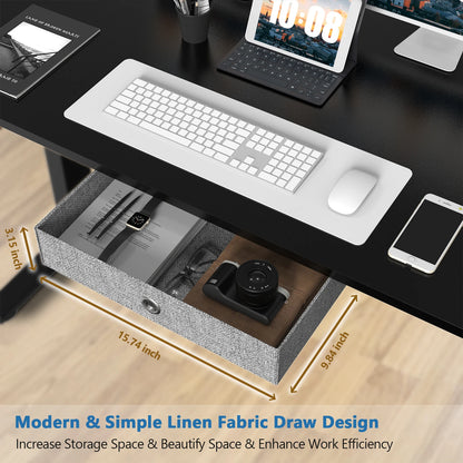 JHK Ergonomic Electric Standing Desk – Large Height Adjustable Home Office & Gaming Desk