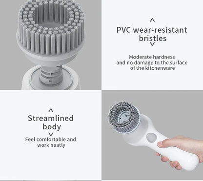 Wireless Handheld Electric Cleaning Scrubber – Rechargeable, Multi-Surface Brush Tool for Car, Home & Kitchen