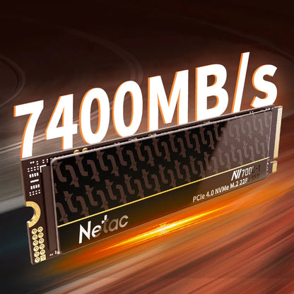 Netac NVMe SSD M.2 2280 PCIe 4.0 | 7400MB/s | 1TB / 2TB / 4TB | For PS5, Laptop & PC