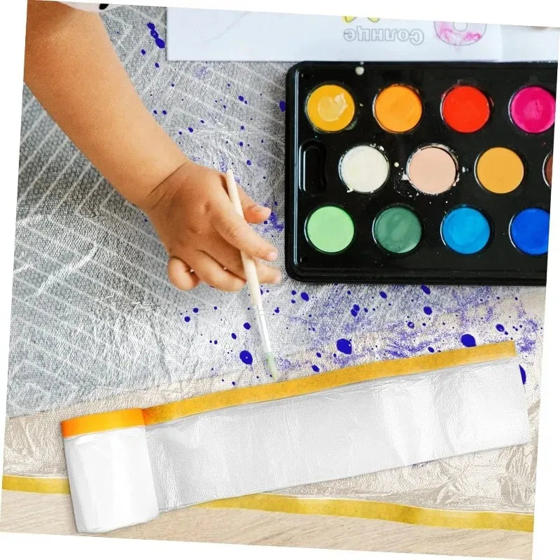 Disposable Self-Adhesive Dustproof Film – Cuttable Furniture & Room Cover