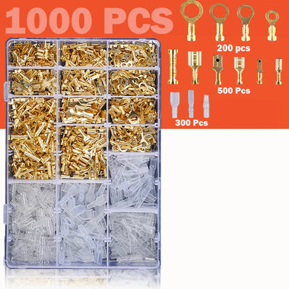 Insulated Spade Connector Kit – Male & Female Crimp Terminals 2.8/6.3mm