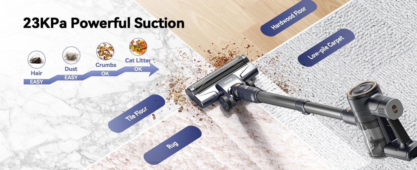 INSE I8 Corded Vacuum Cleaner 25KPa 600W – 6-in-1 Lightweight Stick & Handheld for Carpet & Pet Hair
