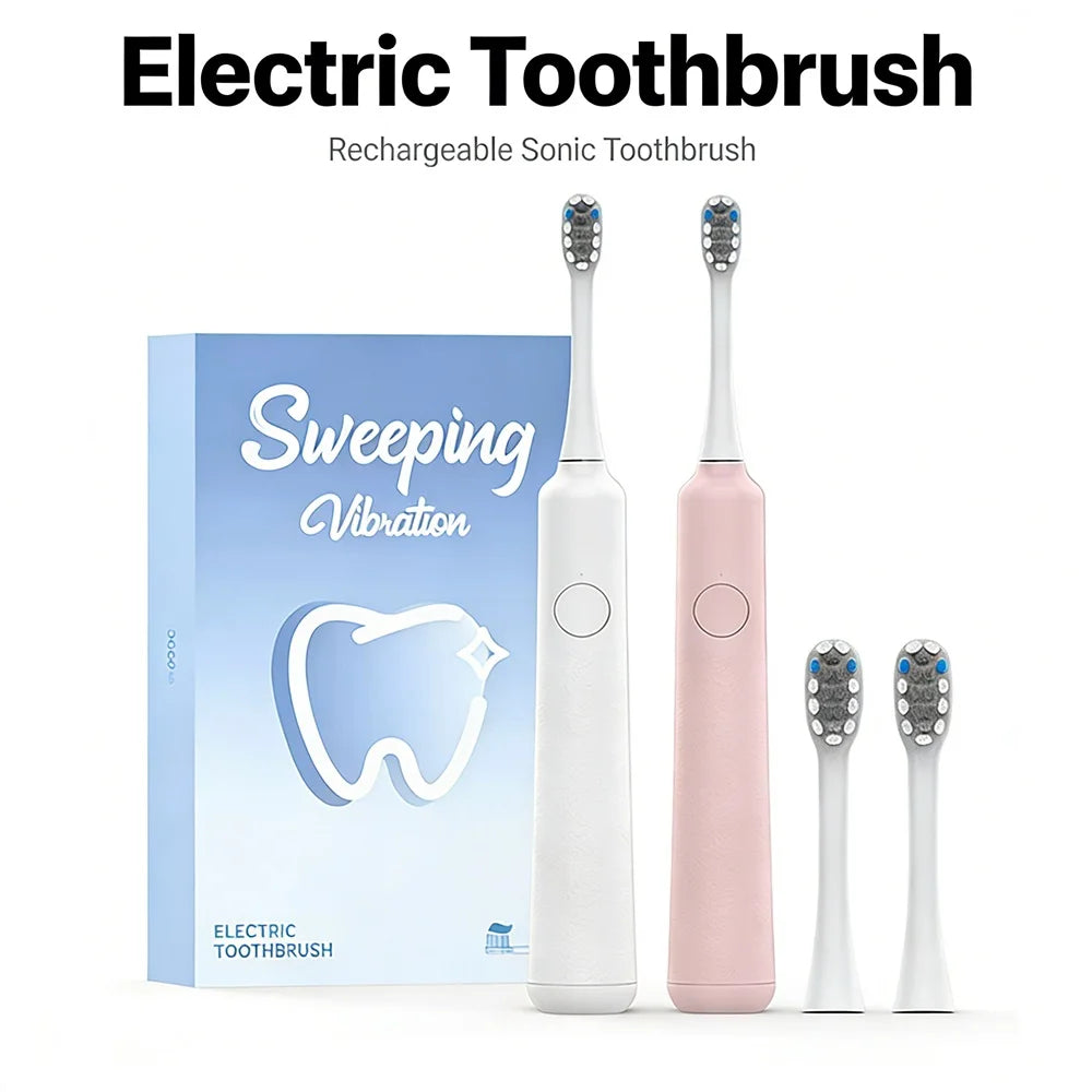 DOCOLAB MT001 Sonic Electric Toothbrush – 3-Speed Rechargeable Whitening Brush