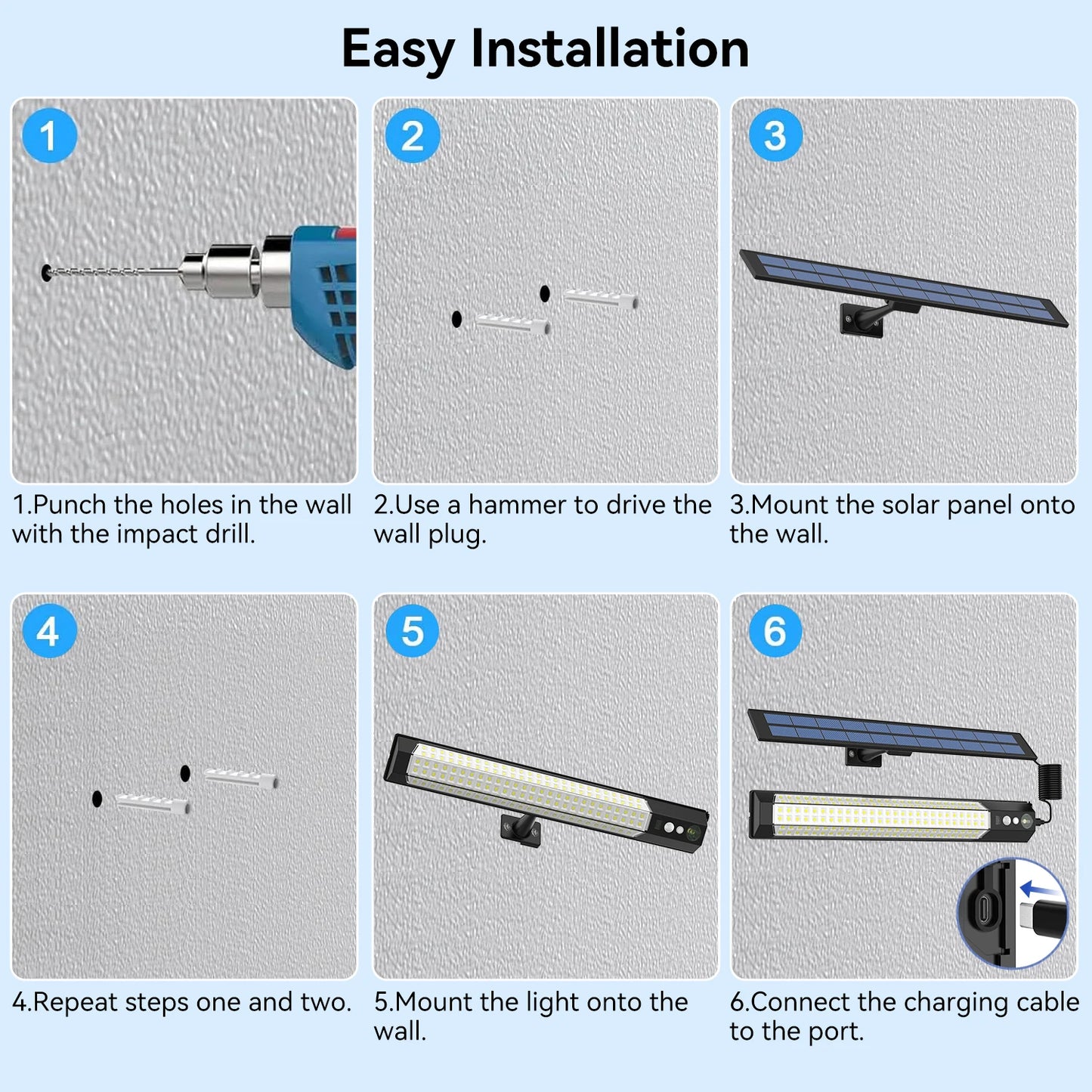 Solar Flood Light – 5000000LM LED, Remote Control, Waterproof Outdoor Spotlight