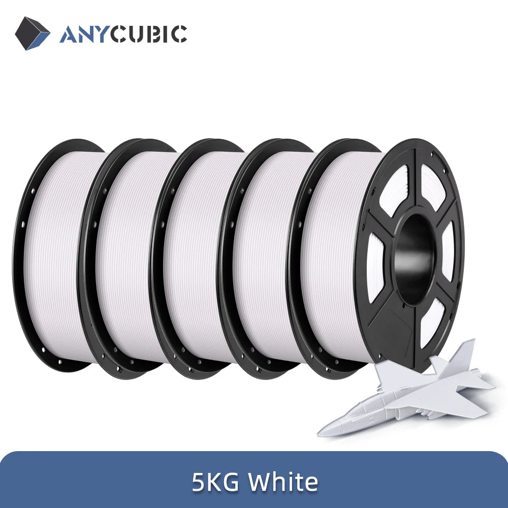 ANYCUBIC PLA 3D Printer Filament – 5KG / 1.75mm, Eco-Friendly, EU & US Warehouse, For Kobra S1C / K3C