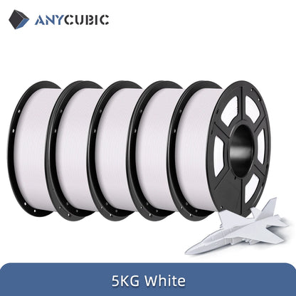 ANYCUBIC PLA 3D Printer Filament – 5KG / 1.75mm, Eco-Friendly, EU & US Warehouse, For Kobra S1C / K3C