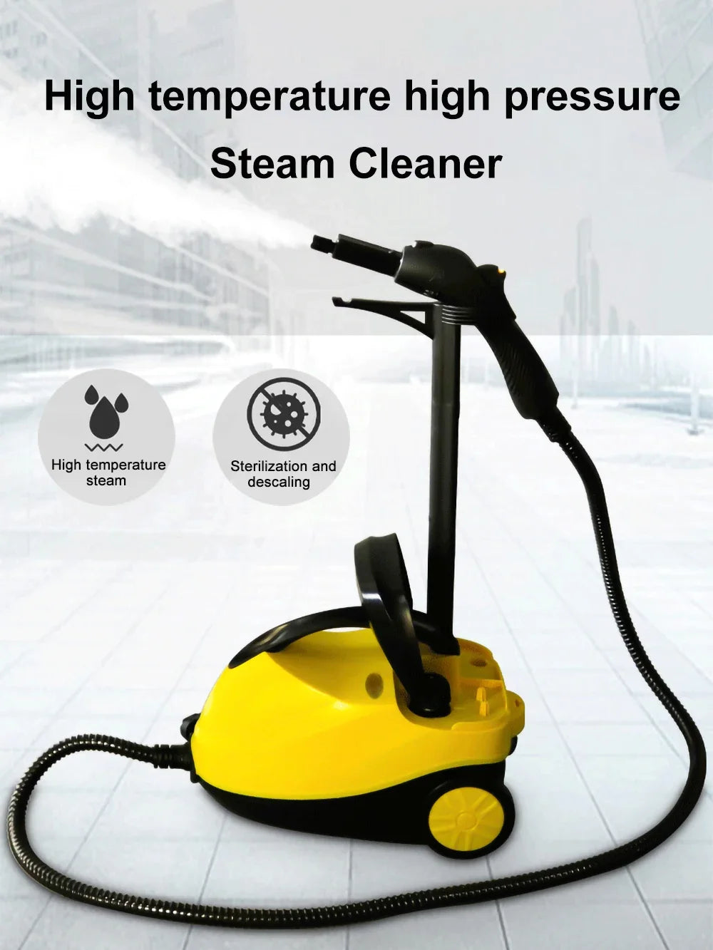2000W High-Temperature High-Pressure Steam Cleaner – Sterilization, Mite Removal, Disinfection | Home, Kitchen & Car | 220V