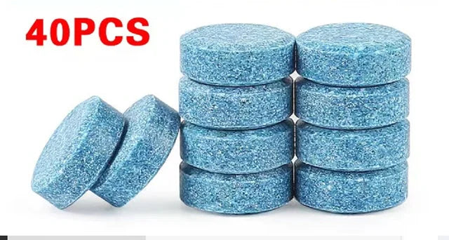Car Windscreen Cleaner Effervescent Tablets | Concentrated Solid Wiper Fluid Detergent, Auto Glass Cleaning