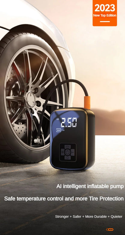 Portable Wireless Tire Inflator | 12V 150PSI Electric Air Pump for Car, Motorcycle, Bicycle & Ball