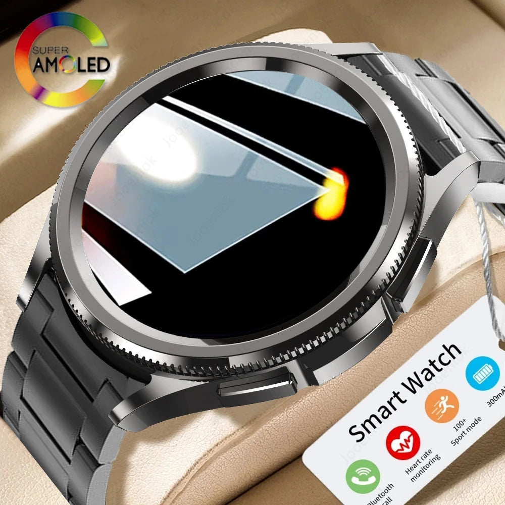 2025 Smart Watch 6 – AMOLED HD Screen, 100+ Sport Modes, IP68 Waterproof, Android & iOS