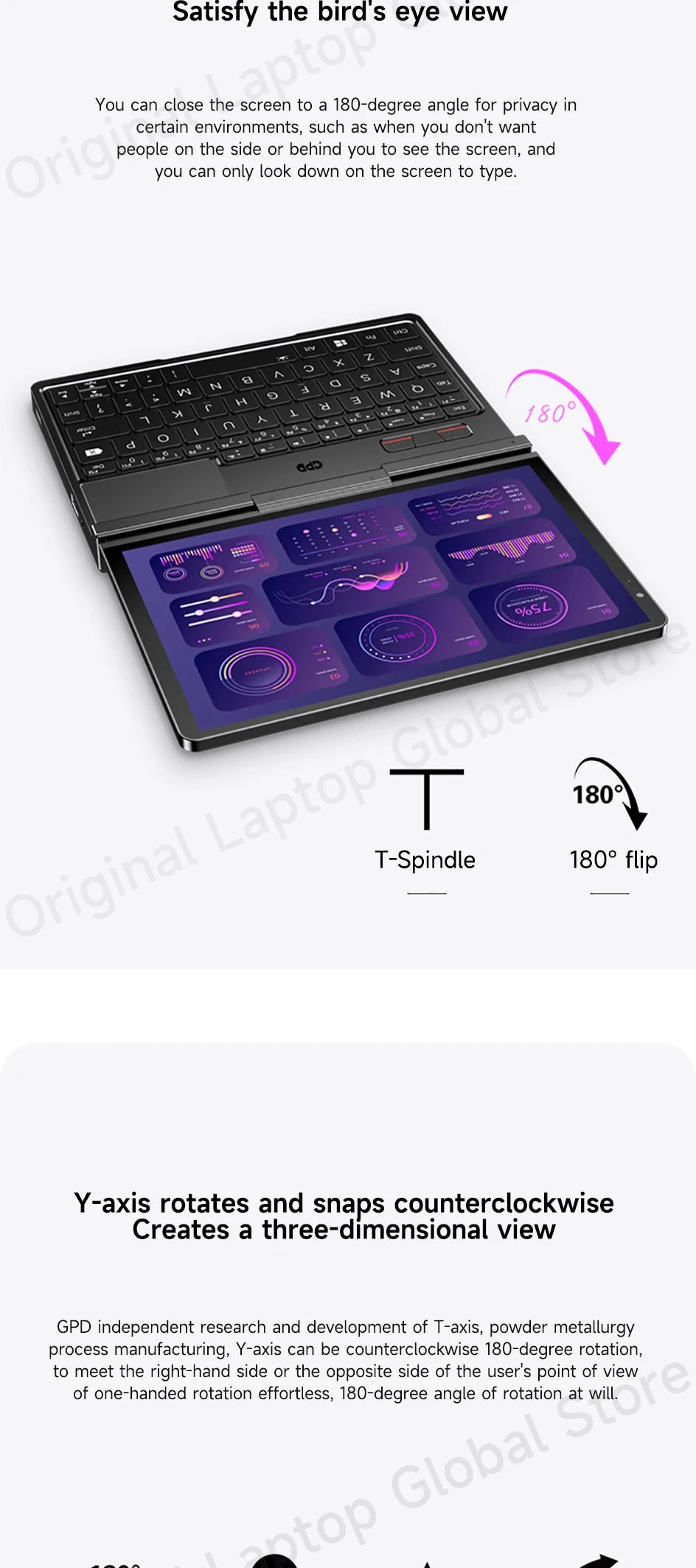 GPD Pocket 4 Mini Laptop – 8.8" 2.5K 144Hz, AMD Ryzen 7 8840U / AI 9 HX 370, Up to 32GB RAM
