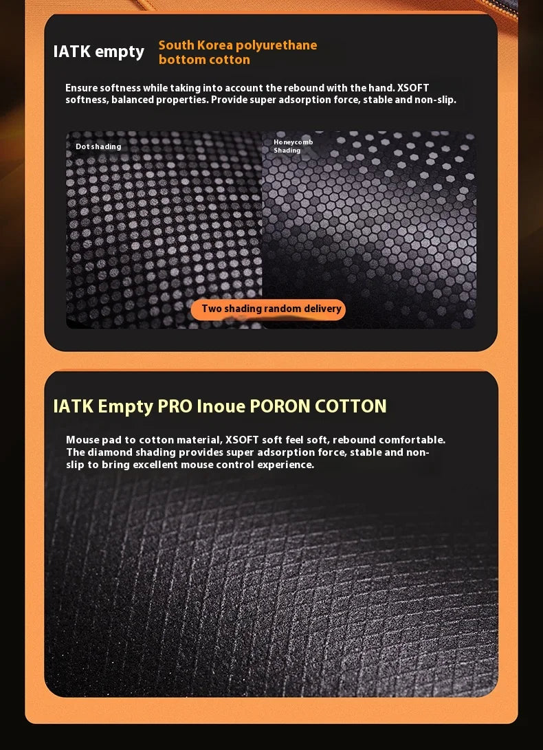 ATK Kong Xsoft Esports Mouse Pad – PORON Base, Anti-Slip, for 60–80% Keyboards