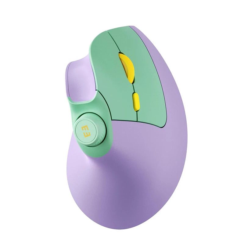 seenda MOU-302 Ergonomic Vertical Wireless Mouse | USB + Dual BT | Volume Knob | Quiet Clicks | Multi-Device