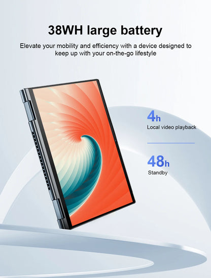 Ninkear YBOOK 15 2-in-1 Laptop – 15.6" 360° Touchscreen, AMD, 16GB, 512GB, Win11