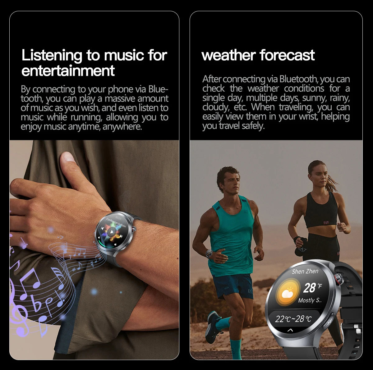 2025 Health Smart Watch – ECG+PPG, Blood Pressure, Blood Oxygen, Uric Acid, Bluetooth Call