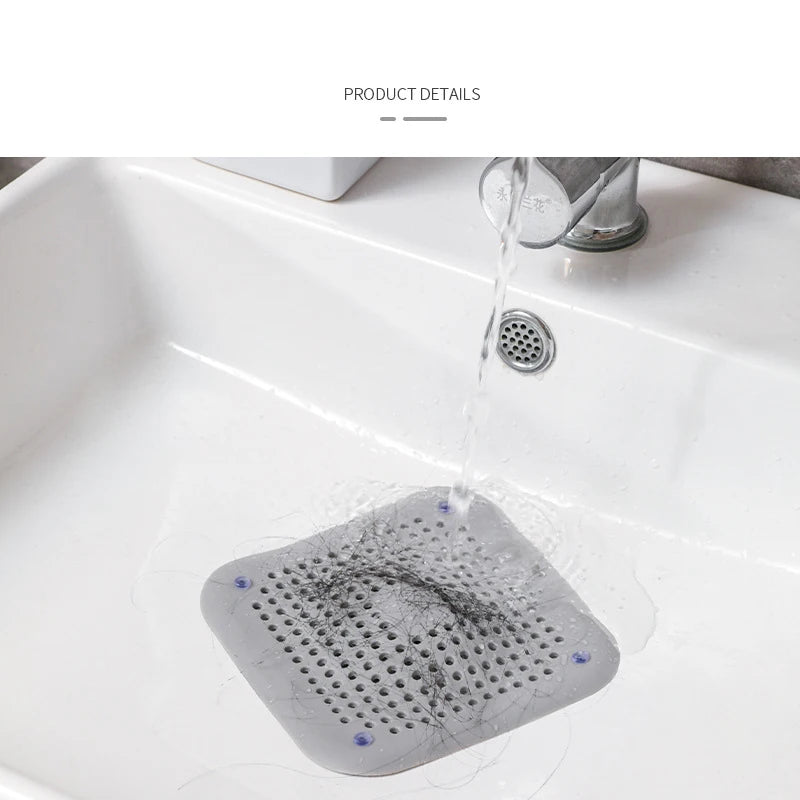 Silicone Sink & Drain Hair Catcher | Shower & Bathtub Filter Screen