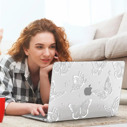 Transparent Hard Shell MacBook Case – MacBook Air & Pro 11" to 16" | M1 M2 Chip Compatible