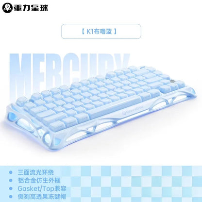 GravaStar K1 Wireless Gaming Keyboard | Tri-Mode BT/2.4GHz/USB | Long Battery | Custom Mechanical | RGB